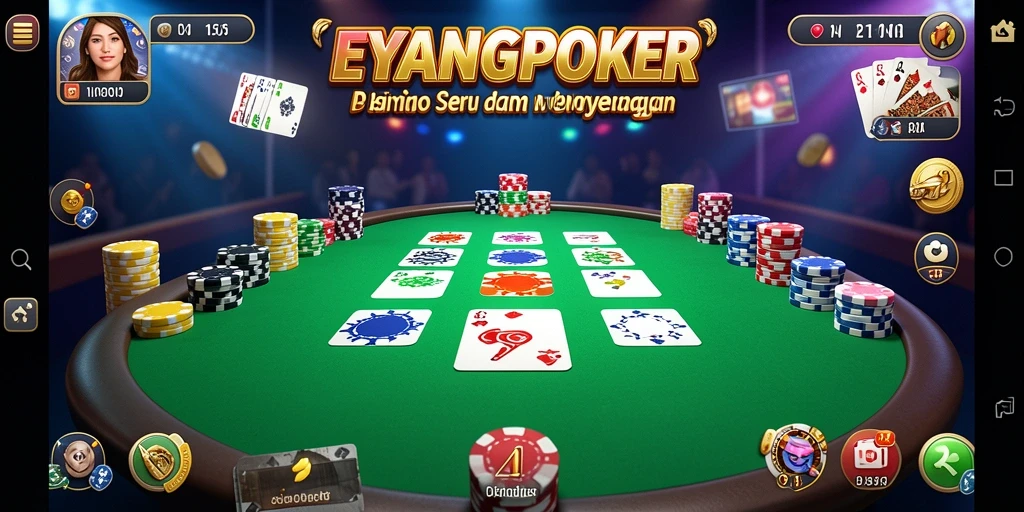 Tampilan gameplay Bingo menegangkan dan seru di EYANGPOKER.