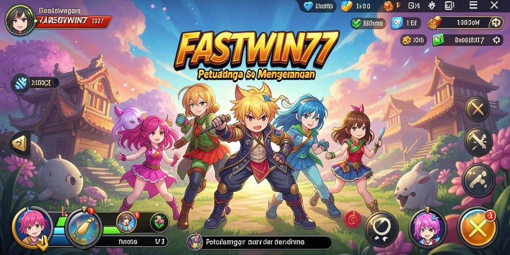 Tampilan gameplay seru di FASTWIN77 dengan karakter Anime ikonik.