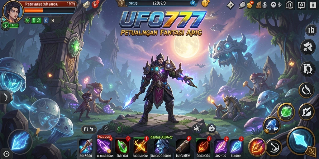 Tampilan gameplay seru di dunia fantasi UFO777.